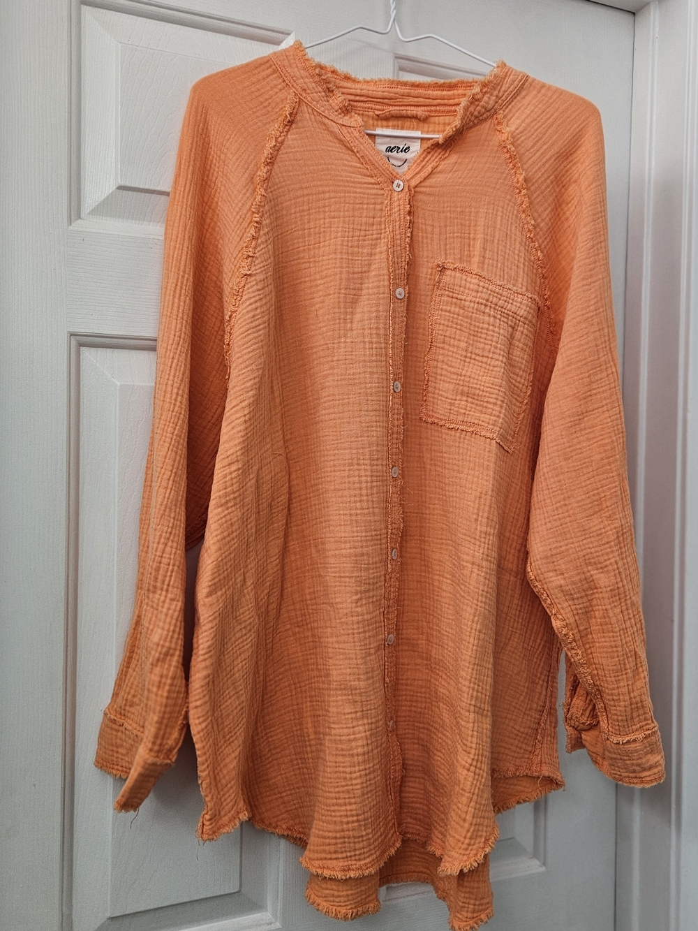 Dreamsicle Orange Beachy Oversized Shirt